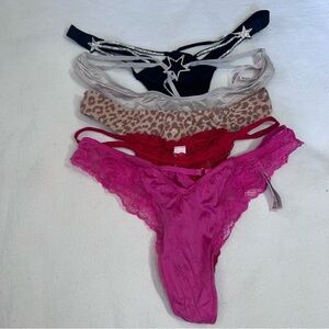 Lot Of 5 NEW Victorias Secret Panties Thong Size S NWOT